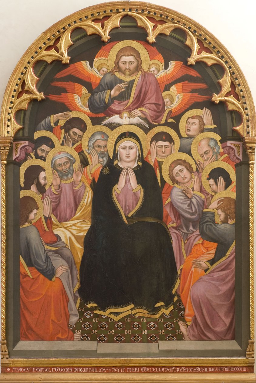 Pentecosta, 1403. finlandès tekijältä Taddeo di Bartolo