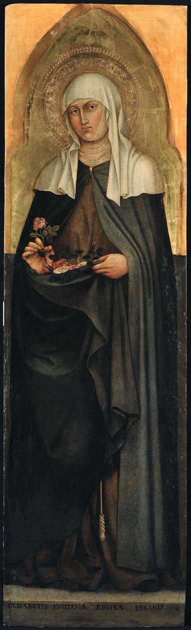 Pyhä Elizabeth Thüringenistä, 1403. tekijältä Taddeo di Bartolo