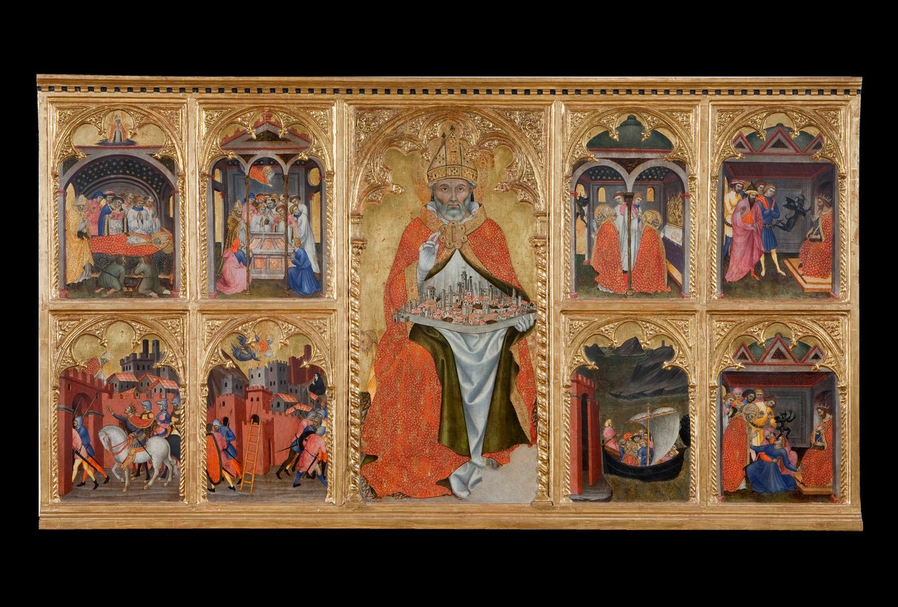 San Gimignano valloitti kahdeksan tarinaa elämästään tekijältä Taddeo di Bartolo