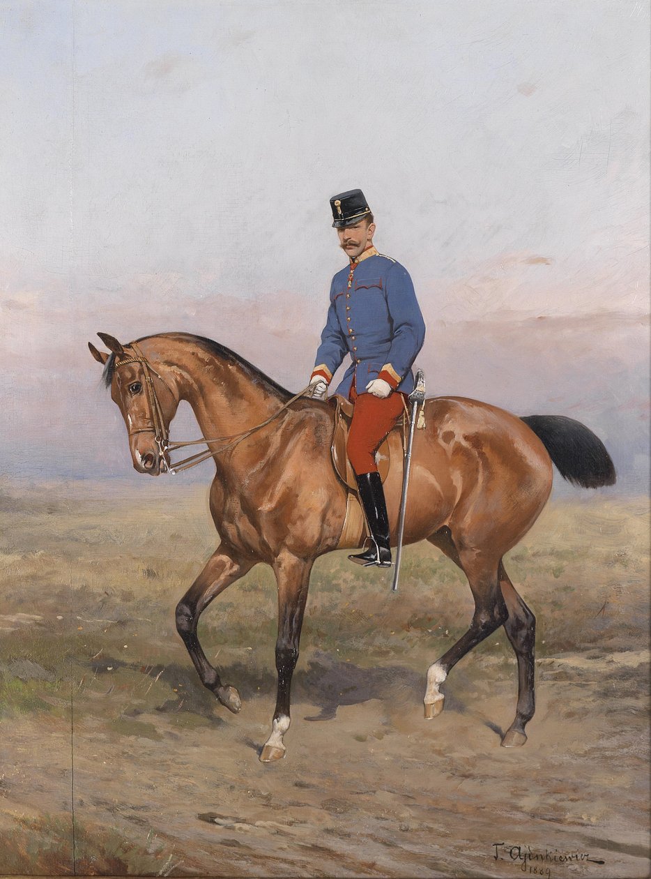 Hevosmuotokuva Rudolfista, Itävallan kruununprinssistä (1858-1889) tekijältä Tadeusz Ajdukiewicz