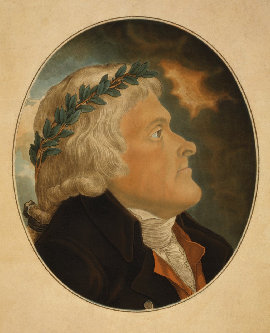 Thomas Jefferson, kaiverrus Michael Sokolnicki (1760-1816) (akvatinta) tekijältä Tadeusz Kosciuszko