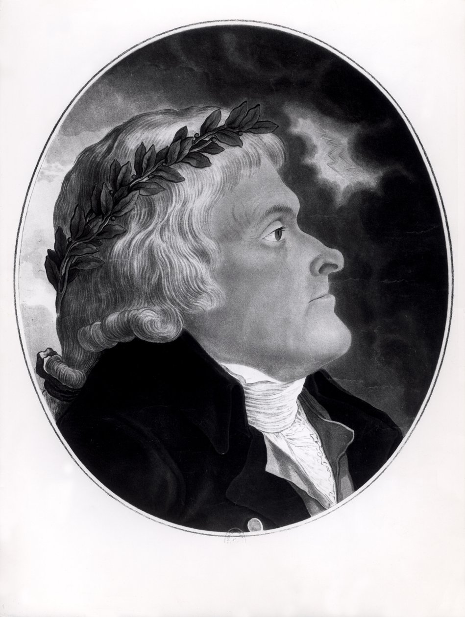Thomas Jefferson, kaiverrus Michel Sokolnicki (1760-1816) tekijältä Tadeusz Kosciuszko
