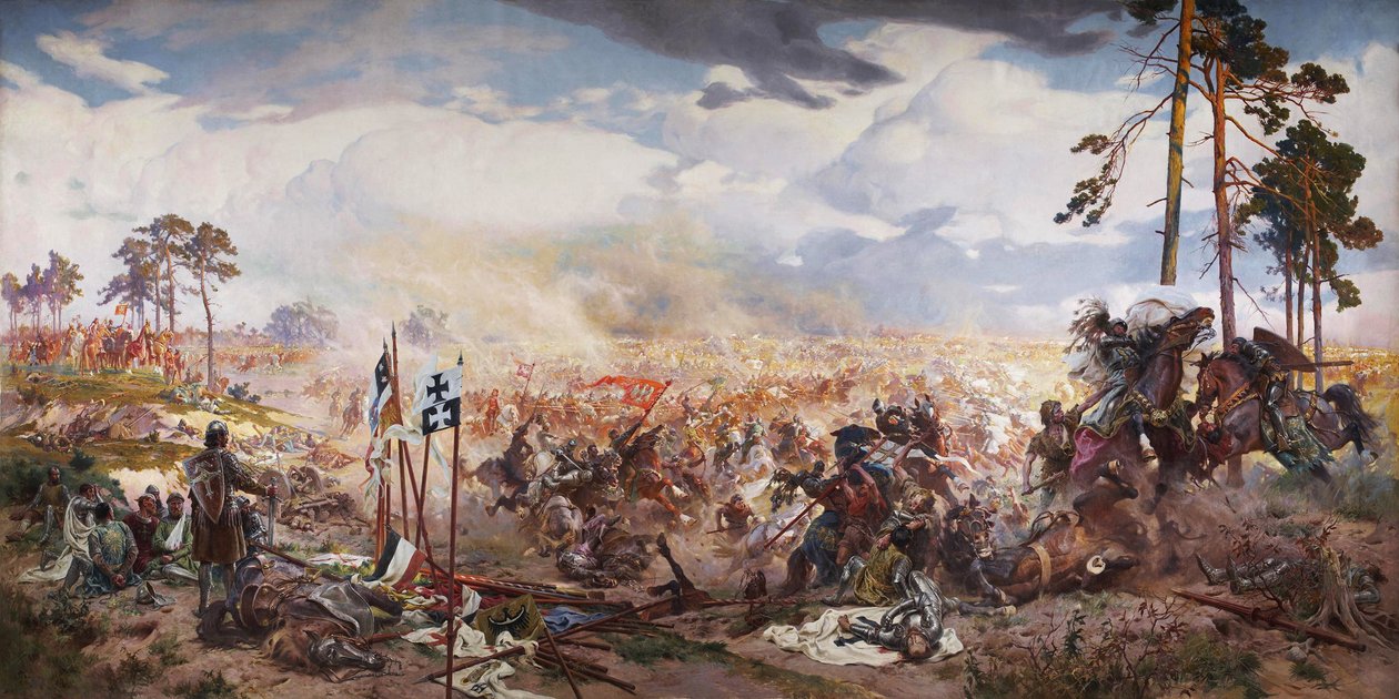 Grunwaldin taistelu, 1910 tekijältä Tadeusz Popiel