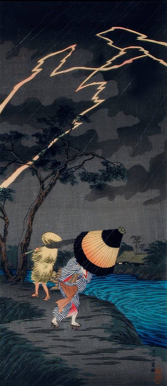 Ukkosmyrsky lähellä Tateishiä tekijältä Takahashi Hiroaki