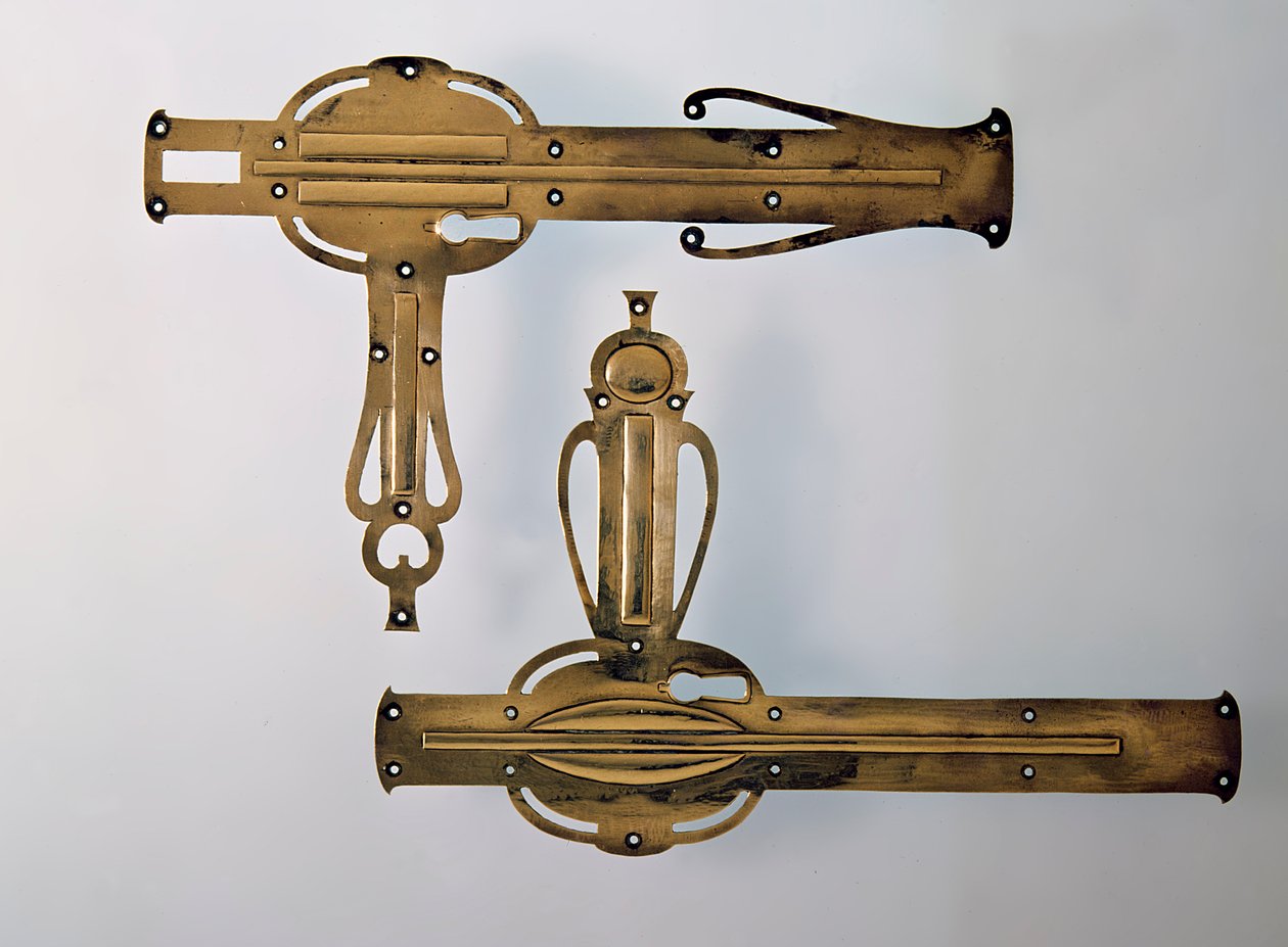 Ovenkahvat, 1898-99 (metalli) tekijältä Talwin Morris