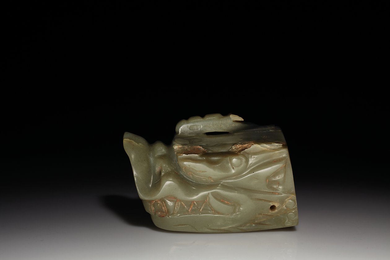 Junkunc Jade Dragon Head (jade) tekijältä Tang Dynasty Chinese School