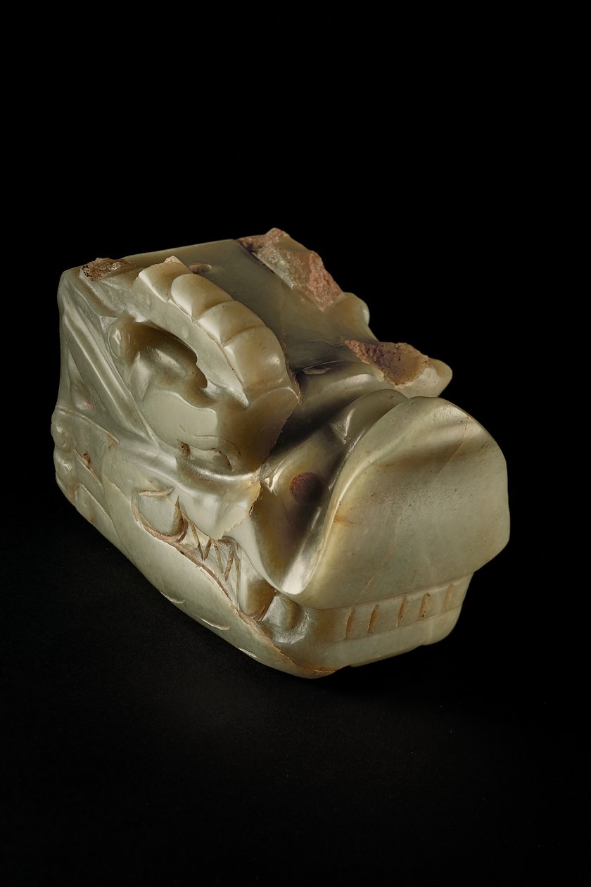 Junkunc Jade Dragon Head (jade) tekijältä Tang Dynasty Chinese School
