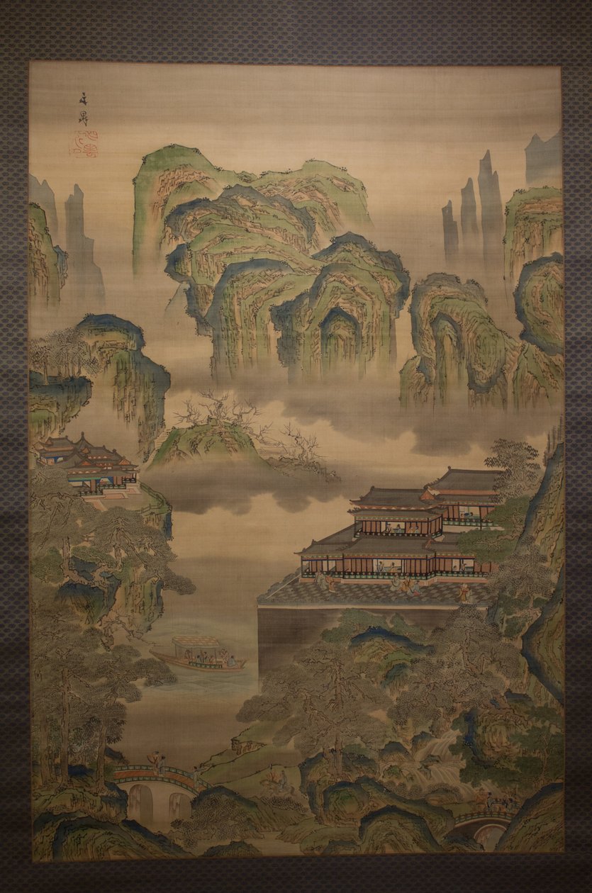 Palatsimaisema, 1800-luvun alku. tekijältä Tani Buncho