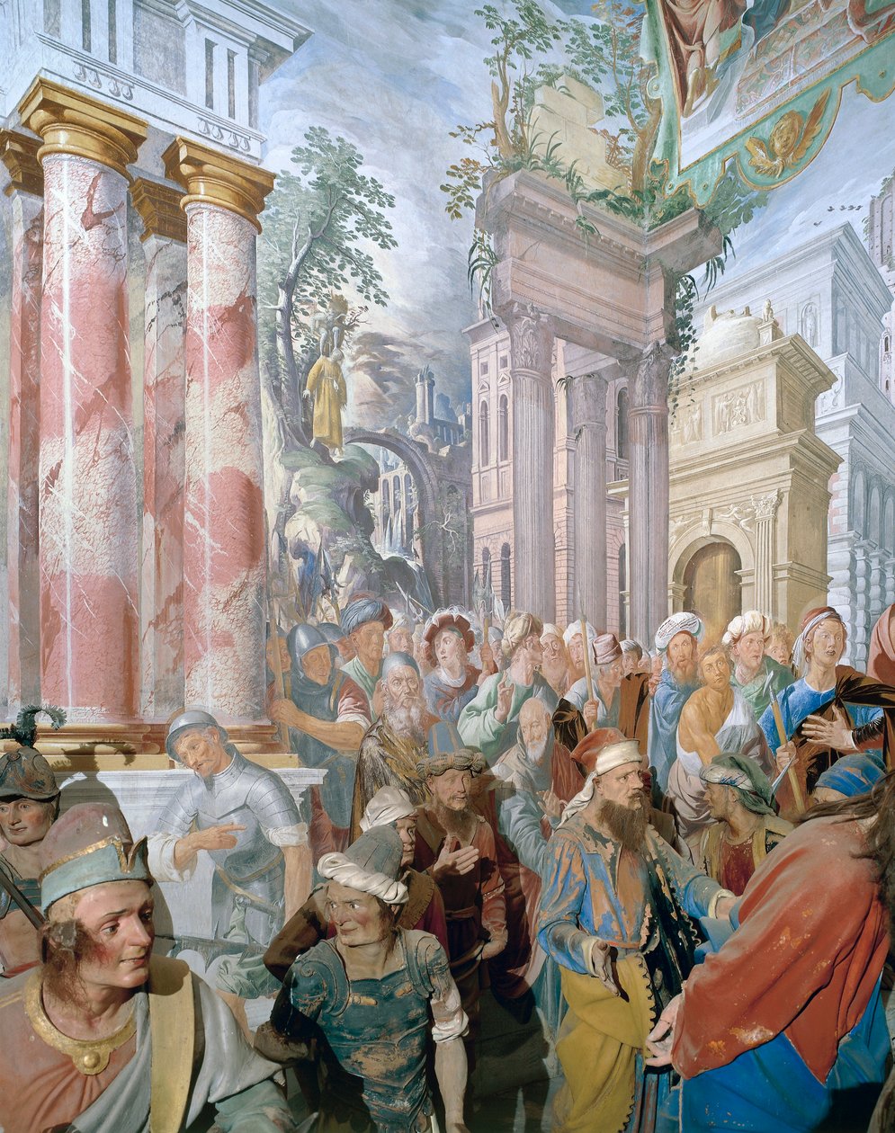 Tanzio da Varallon fresko, Sacromonten kappeli XXVII, Varallo, Piemonte, Italia tekijältä Tanzio da Varallo