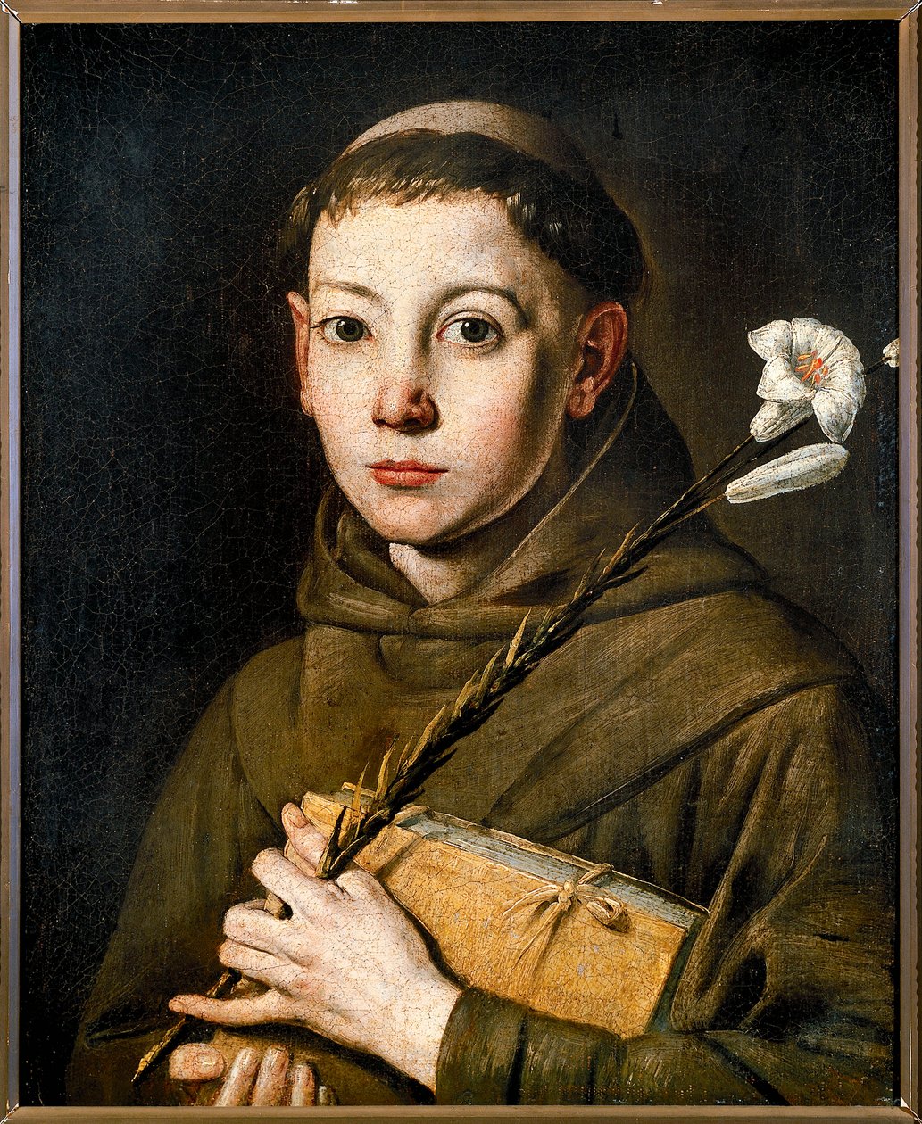 Italia, Varallo, maalaus Saint Anthonysta tekijältä Tanzio da Varallo