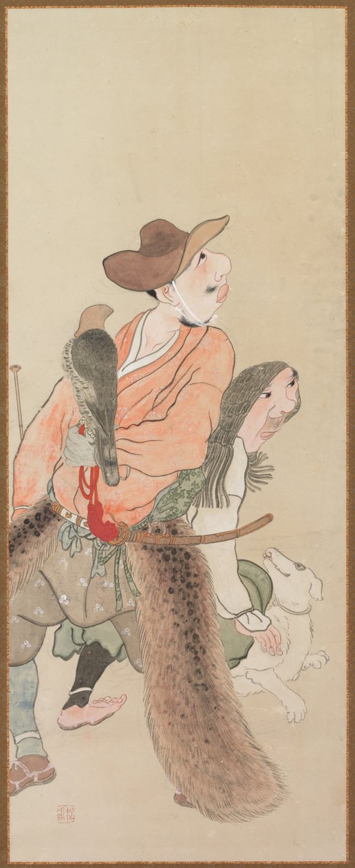 Genrefiguurit, c. 1816. tekijältä Tatabe Socho