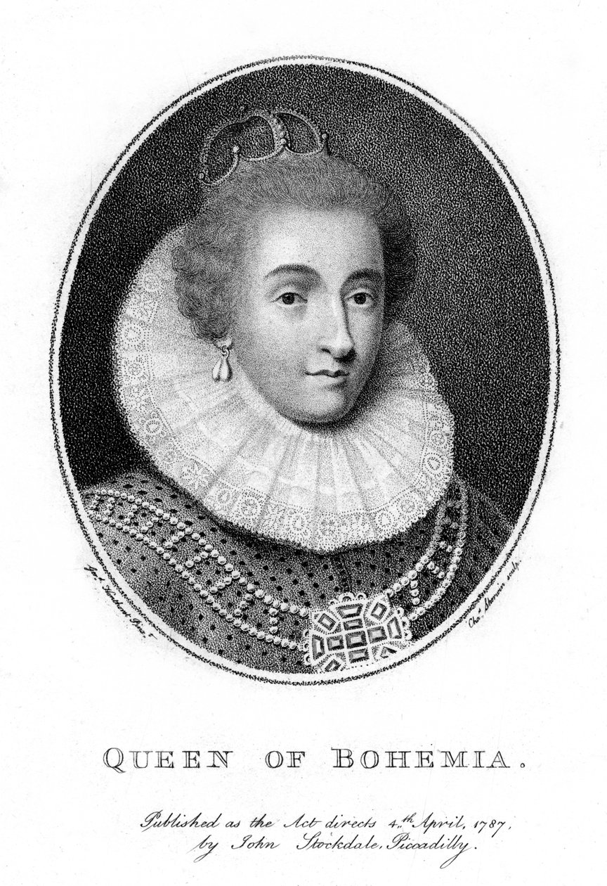Elizabeth, ruotsalainen Palatine ja Böömin kuningatar, 1787. tekijältä Taylor