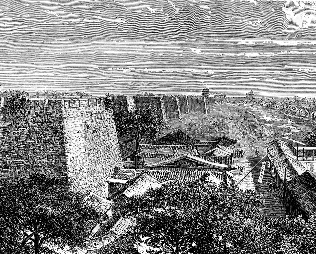Pekingin vanhan kaupungin muurit, Kiina, 1800-luku tekijältä Taylor