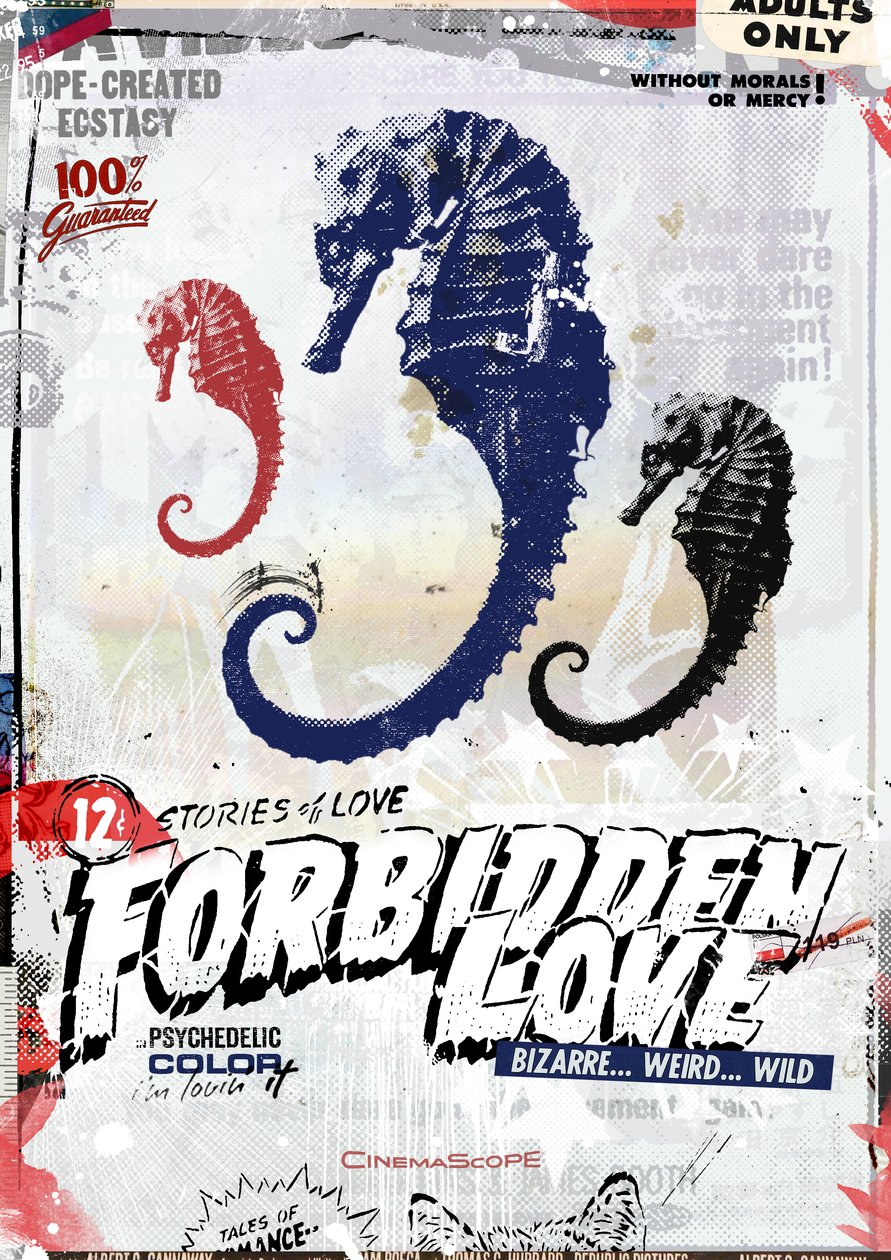 Forbidden Love, 2015 (kollaasi kankaalle) tekijältä Teis Albers