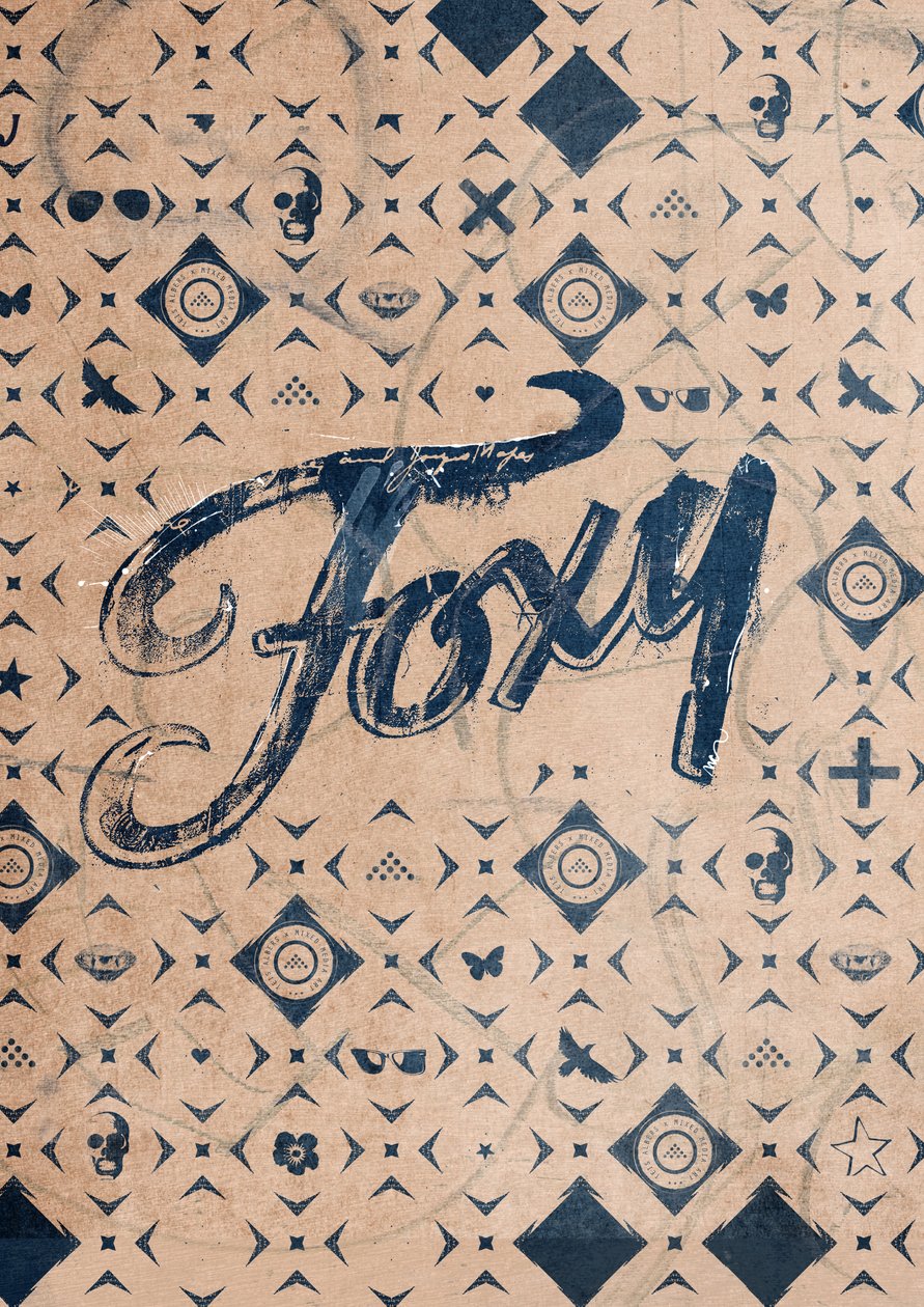 Foxy, 2016 (kollaasi kankaalle) tekijältä Teis Albers