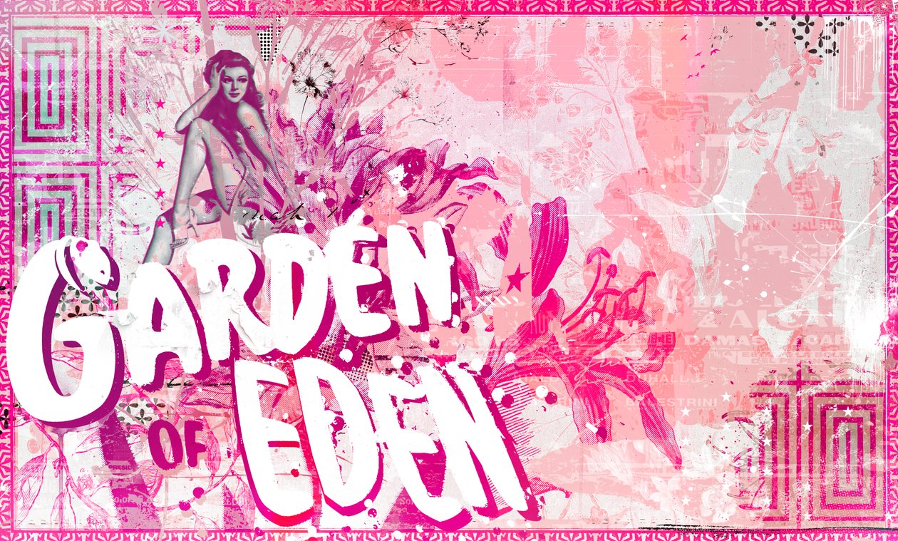 Garden of Eden II, 2016 (kollaasi kankaalle) tekijältä Teis Albers