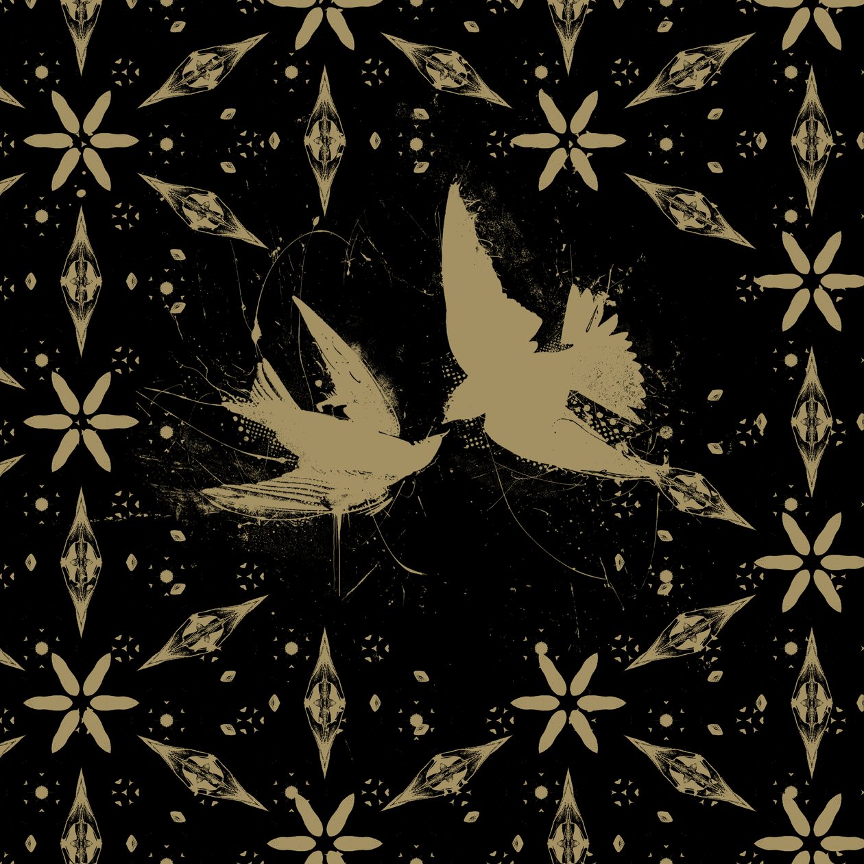 Goldbirds, 2014 (kollaasi kankaalle) tekijältä Teis Albers