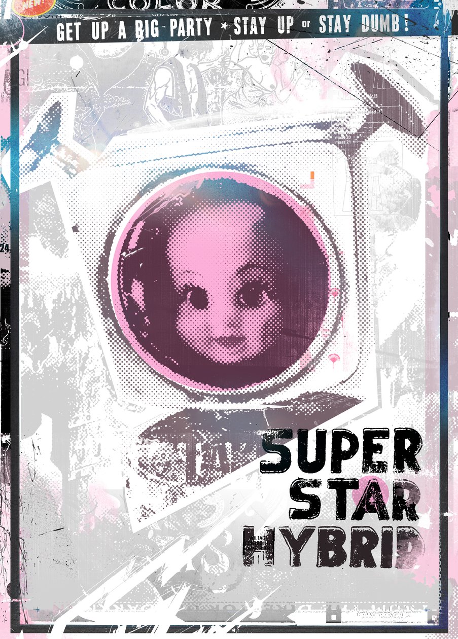 Super Star -hybridi, 2016 (kollaasi kankaalle) tekijältä Teis Albers