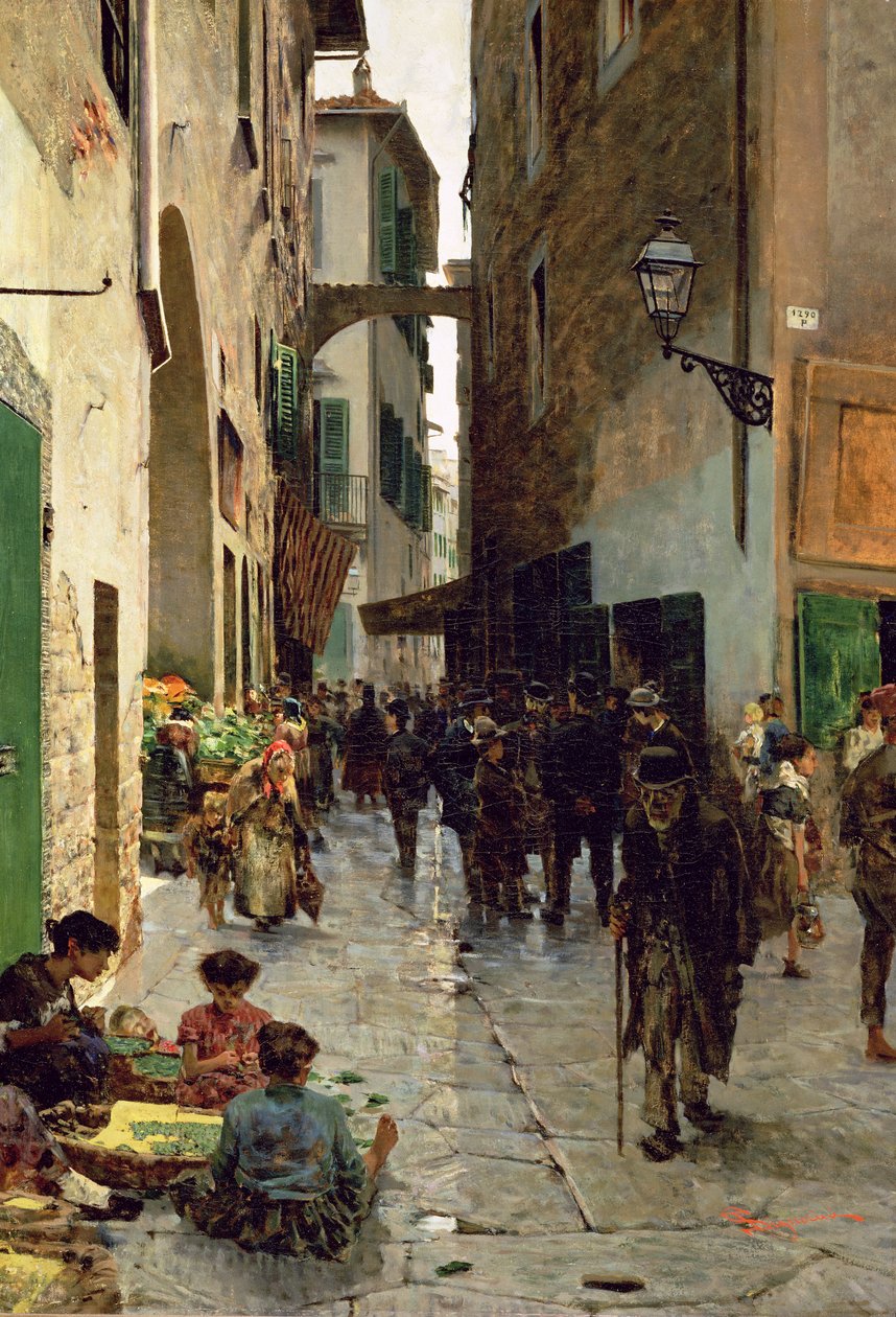 Firenzen ghetto tekijältä Telemaco Signorini