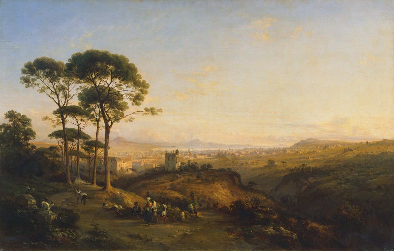 Napoli Conocchiasta, Teodoro Duclere 1838, öljy kankaalle tekijältä Teodoro Duclere