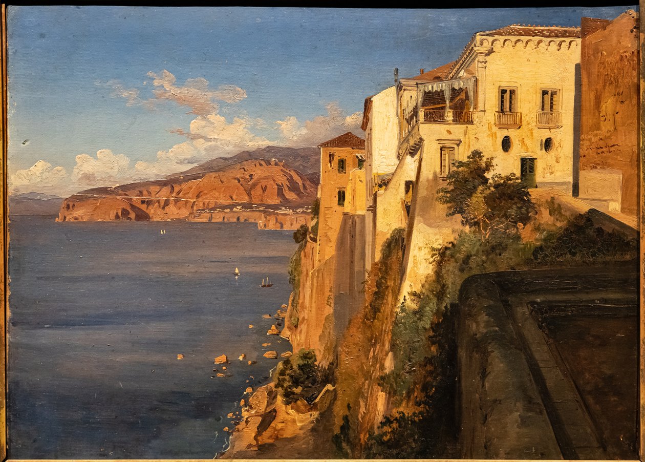 Teodoro Duclère: "Tasson talo Sorrentossa", öljymaalaus, noin 1862. tekijältä Teodoro Duclere