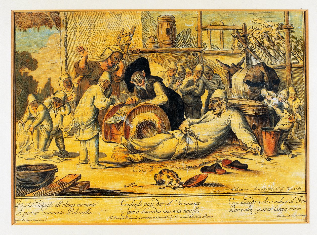 Pulcinellan valmistustahto tekijältä Blaise Nicolas Le Sueur
