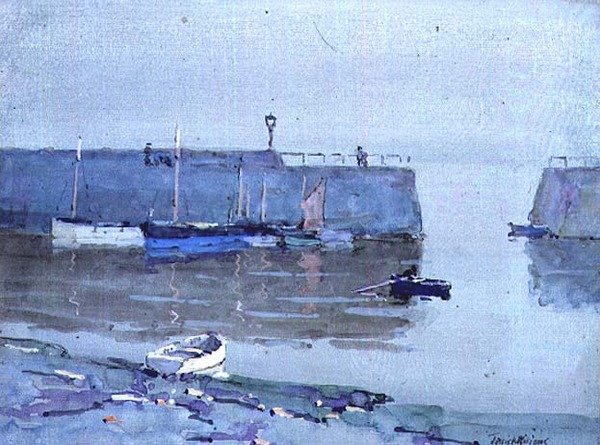 Hiljainen aamu, hiirenreikä, Cornwall tekijältä Terrick Williams