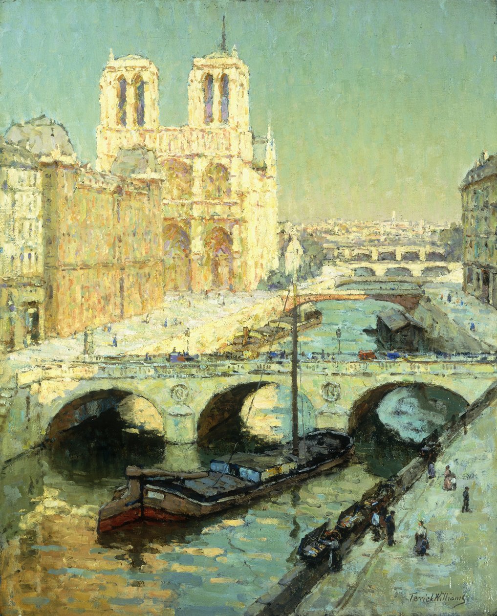 Notre Dame, Pariisi (öljy kankaalle) tekijältä Terrick Williams