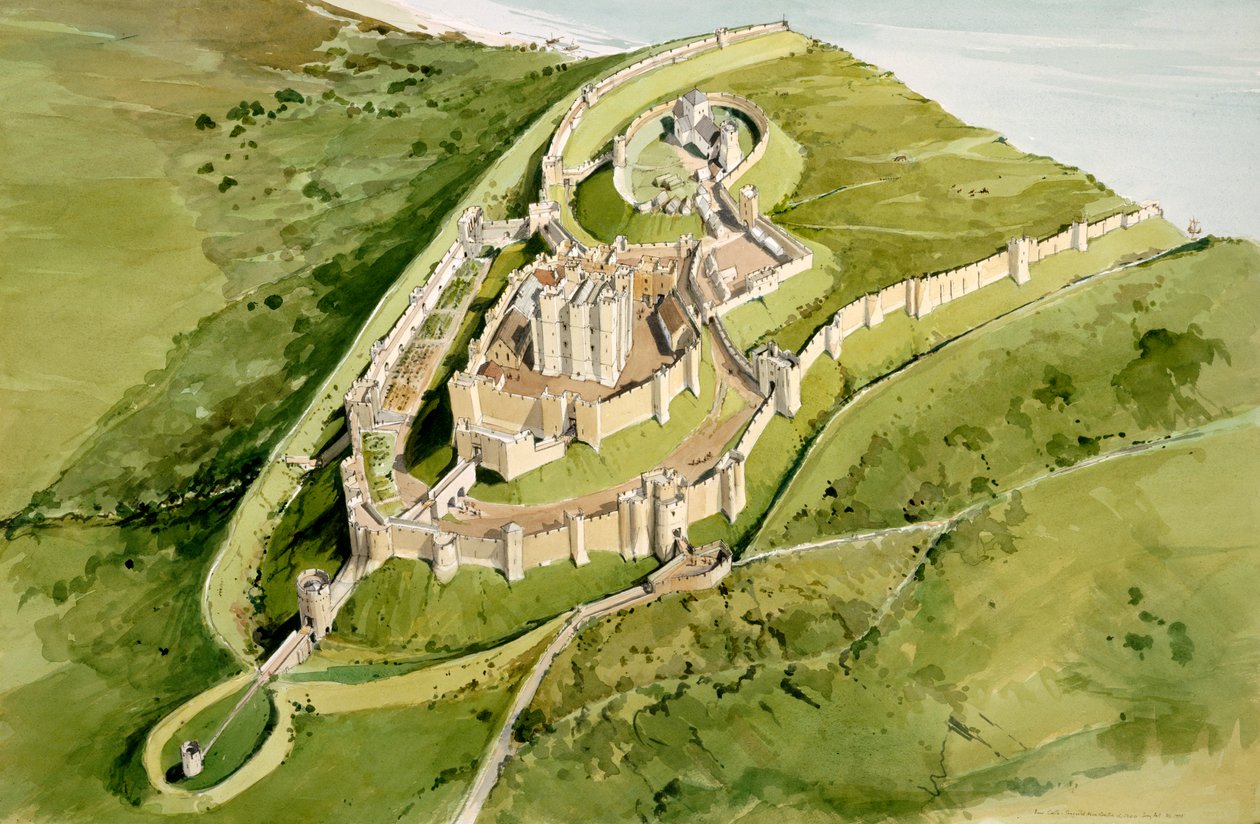Doverin linna, c1300, c1990-2010 tekijältä Terry Ball