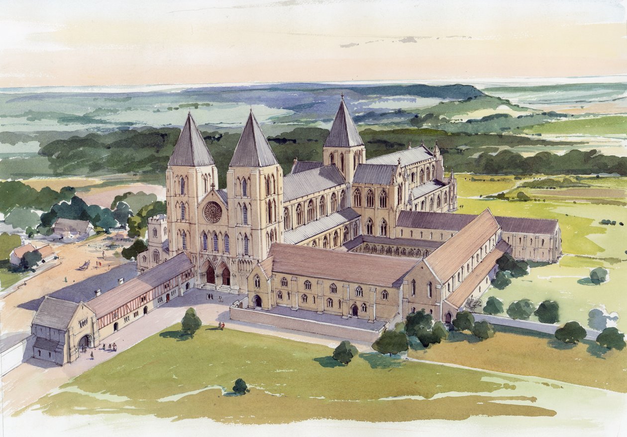 Gisborough Priory, Redcar ja Cleveland, 1400-luvun alkuvuosi 1995-2005. tekijältä Terry Ball
