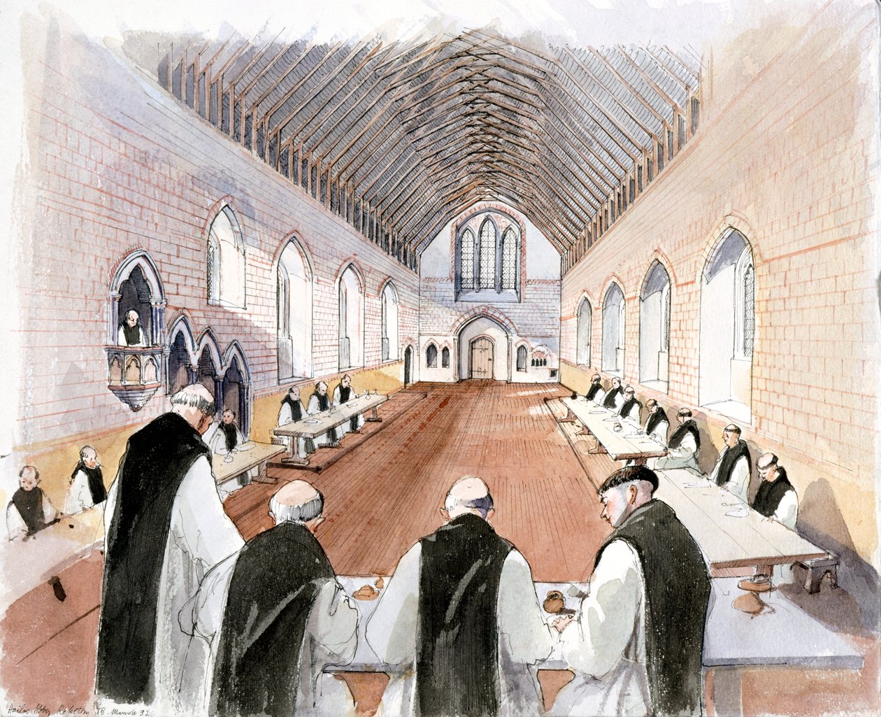 Hailes Abbey, 1200-luku, 1990-2010 tekijältä Terry Ball