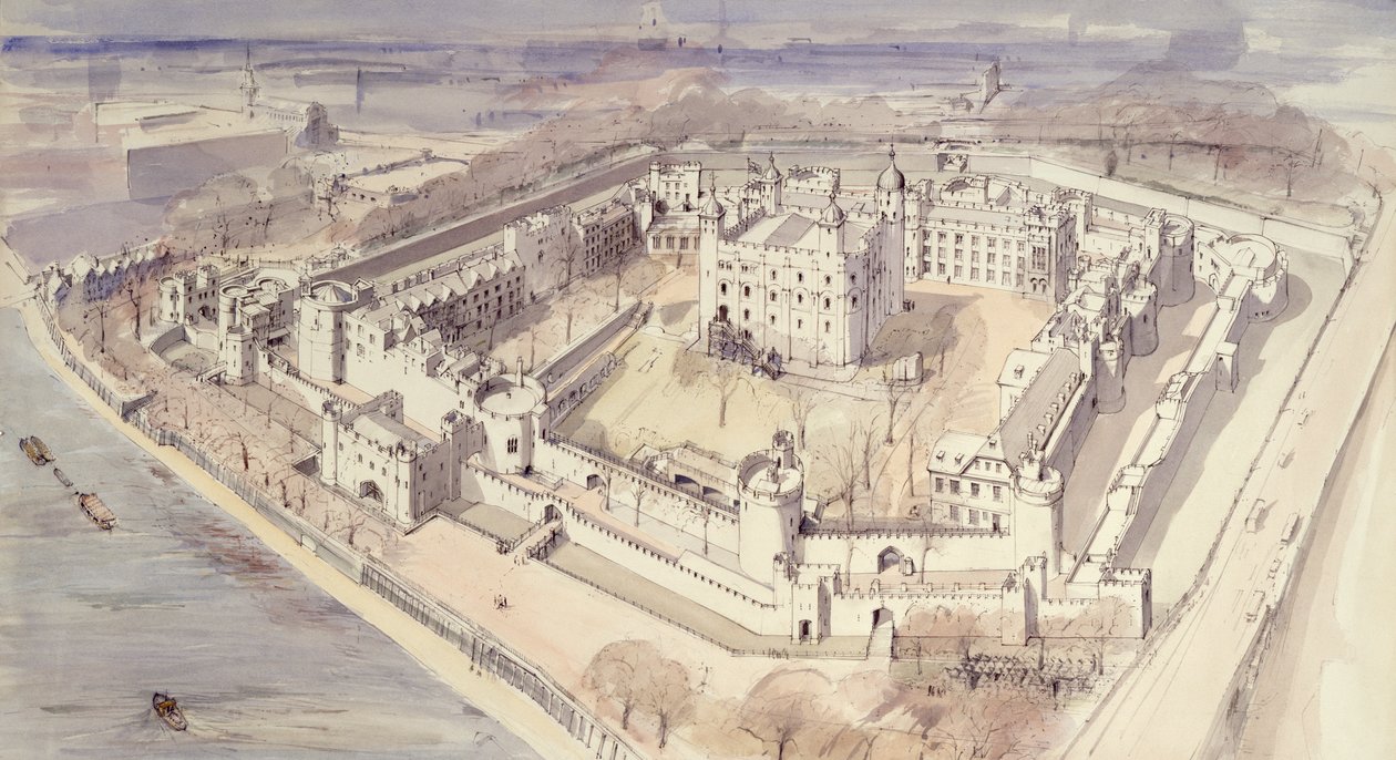 Tower of London, c1270, 1990-2010 tekijältä Terry Ball