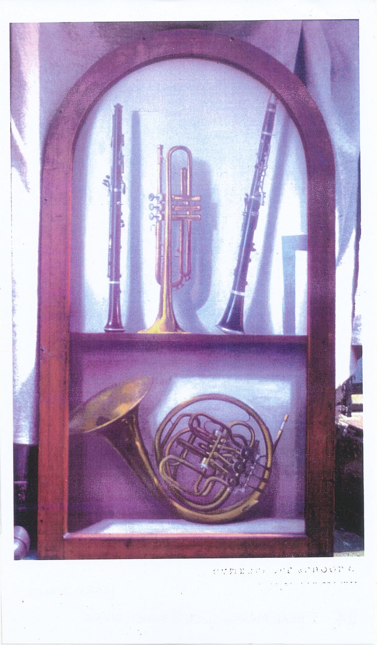 I Hear Music, Sweet Music (1985) öljy paneelille tekijältä Terry Scales