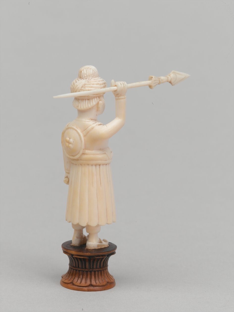 Musta sotilas, shakkinappula, Intia, 1820 noin tekijältä Tessier