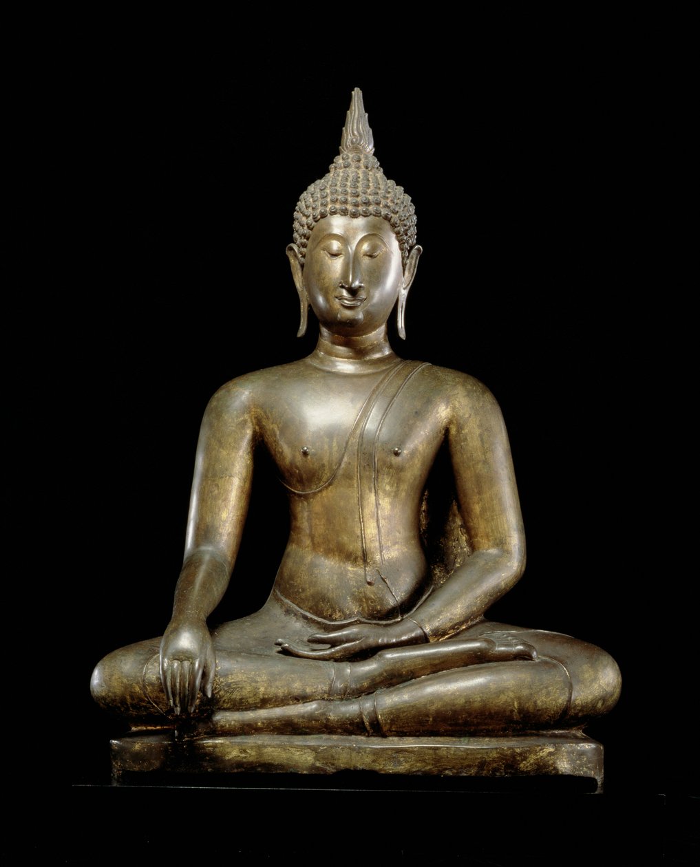 Buddha voiton hetkellä, Sukhothai-tyyli (lyijypronssi) tekijältä Thai School