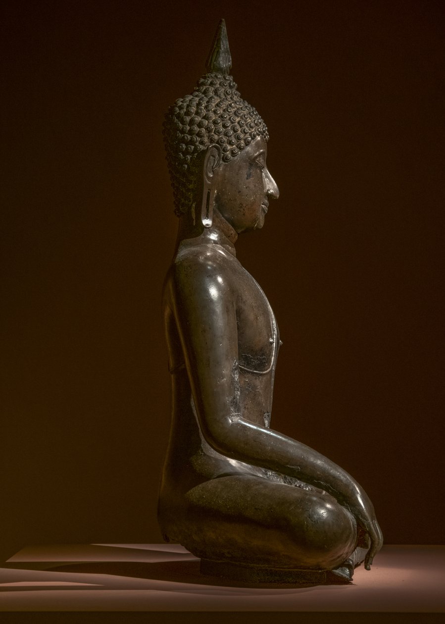 Maravijaya Buddha. Thaimaa. 15. päivän toinen puolisko. Kaiverrus tekijältä Thai School