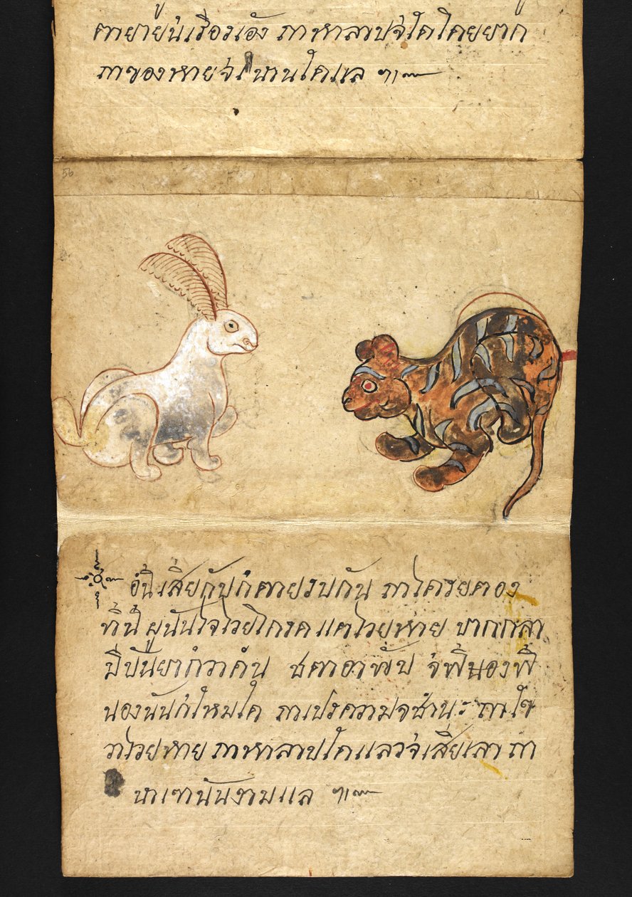 Tai. 16482, f.56 "Satra"  Ennakoinnista ja neuvoista onnelliseen ja terveelliseen elämään (taittokirja) tekijältä Thai School