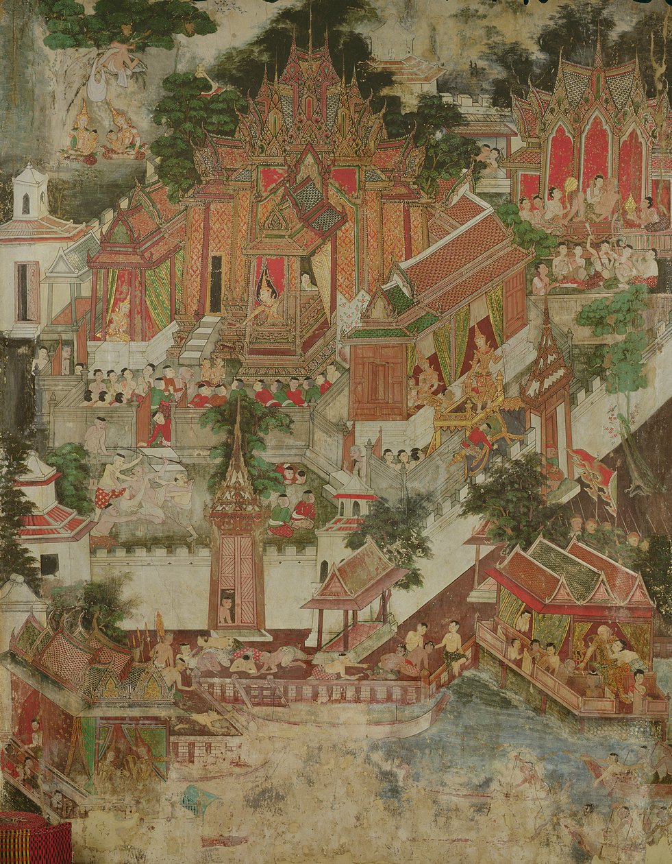 Vessantara Jataka, Wat Suwannaram, Thonburi, 1831 tekijältä Thai School