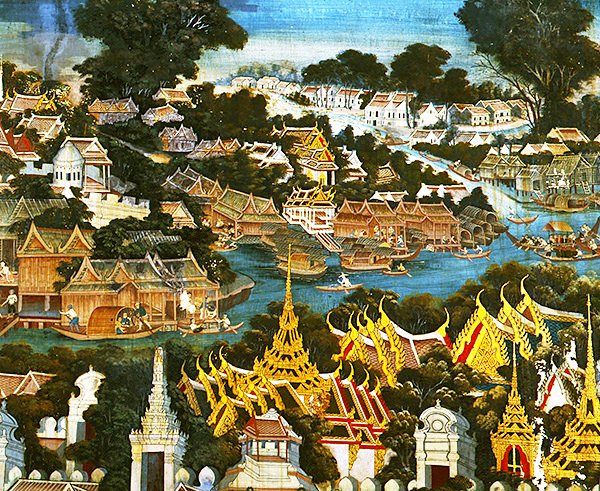 Näkymä Bangkokista tekijältä Thai School