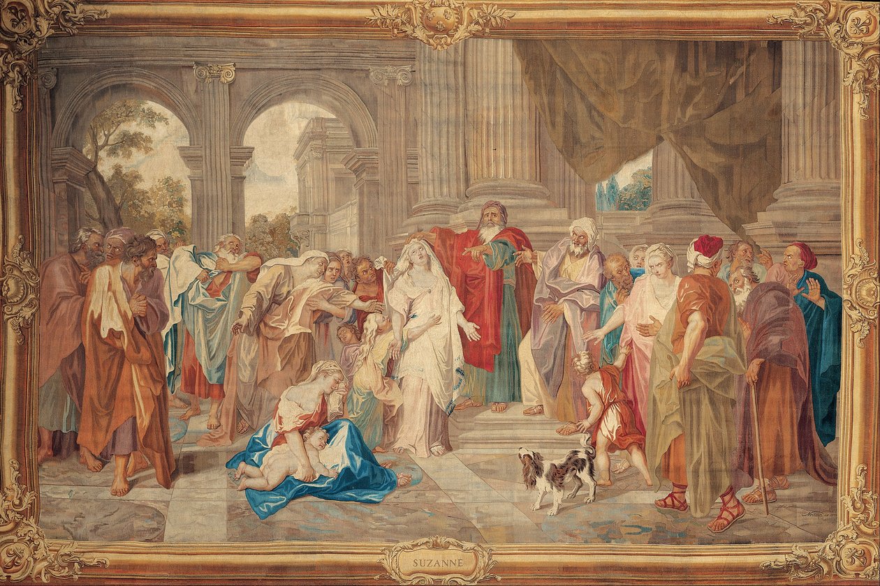 Susannahia syytetään aviorikoksesta tekijältä The Gobelins Manufactory