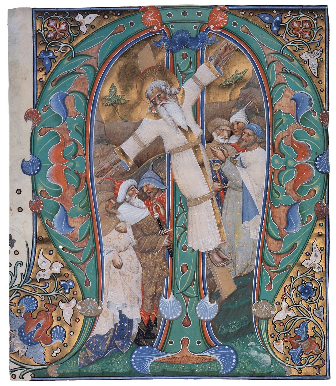 Pyhän Andreaksen ristiinnaulitseminen tekijältä The Master of the Murano Gradual