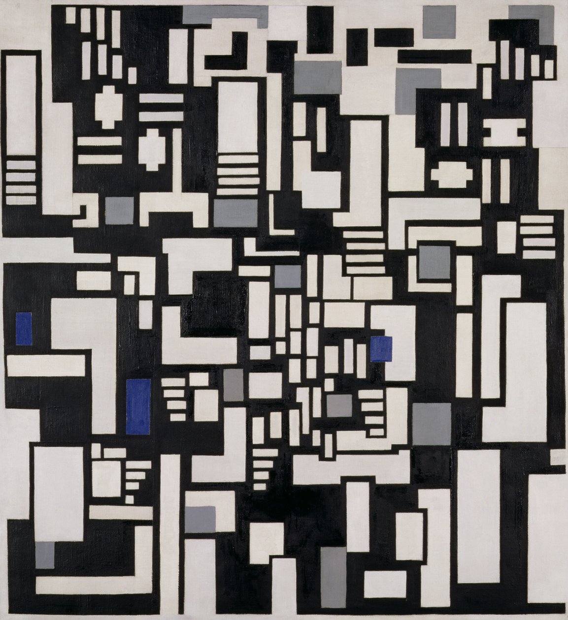 Sävellys IX, opus 18, 1917 tekijältä Theo van Doesburg