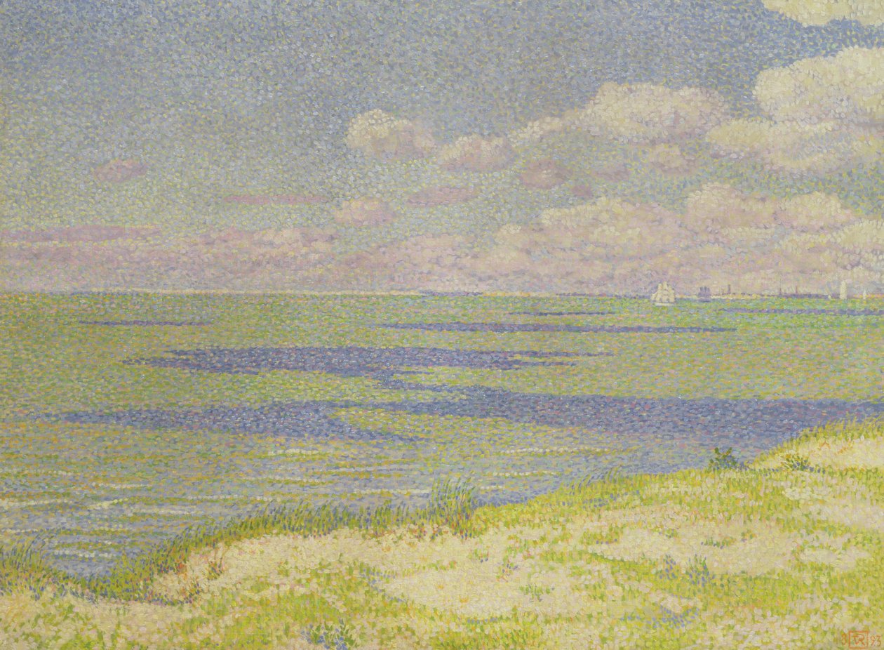 Näkymä Scheldt-joelle, 1893 tekijältä Théo van Rysselberghe