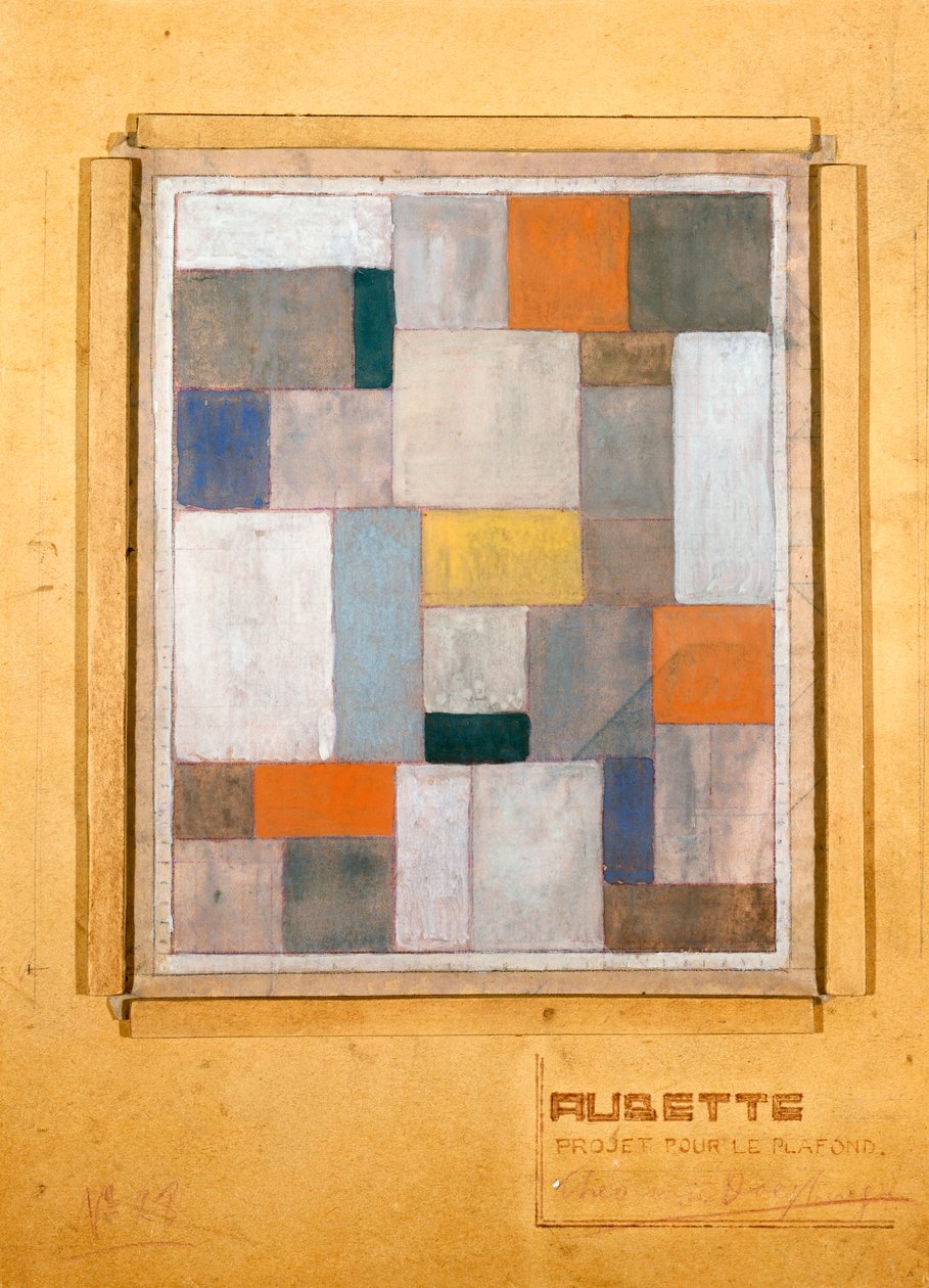 Aubette, suunnittelu Lavalle, Le Plafondille, 1926 tekijältä Theo van Doesburg