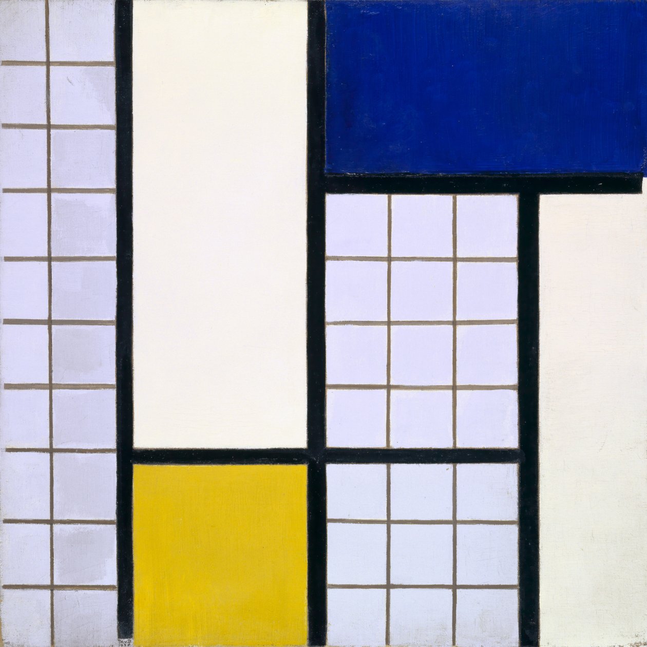 Sävellys puolisävyinä, 1928 tekijältä Theo van Doesburg