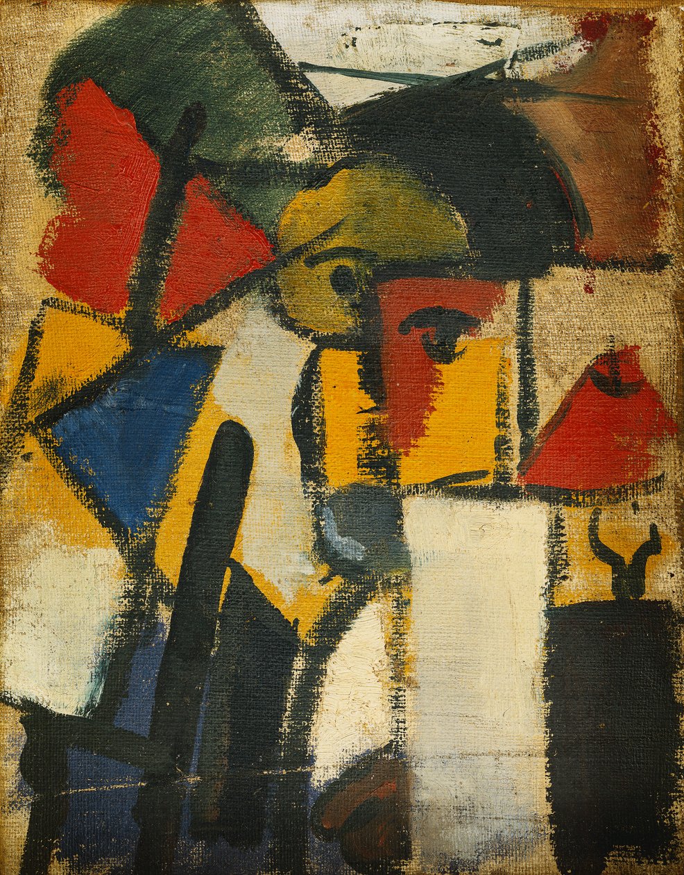 Pää; Tete, 1914 tekijältä Theo van Doesburg
