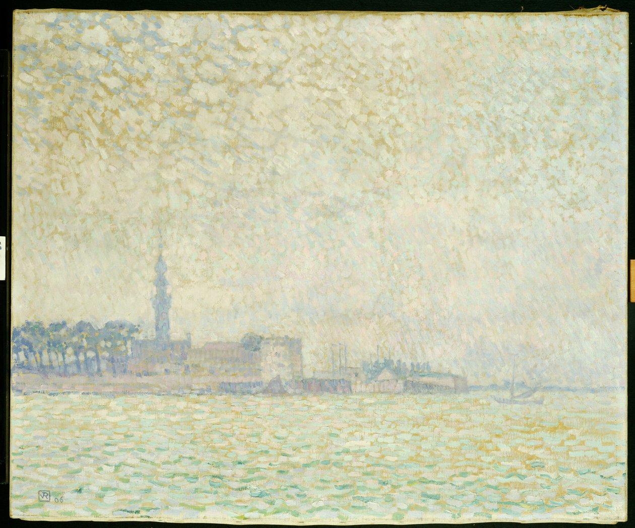 Näkymä Veerestä, Misty Morning, 1906 tekijältä Théo van Rysselberghe