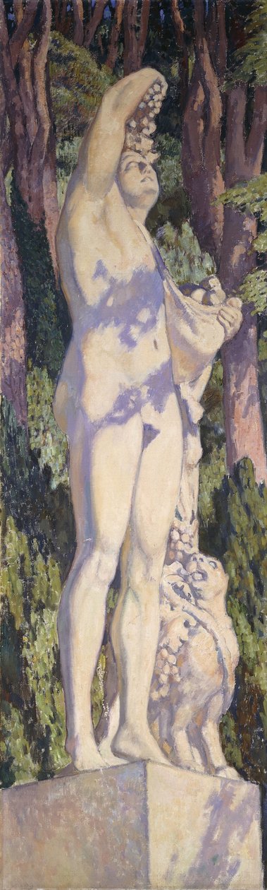 Bacchus, c. 1920-1924 (öljy kankaalle) tekijältä Théo van Rysselberghe