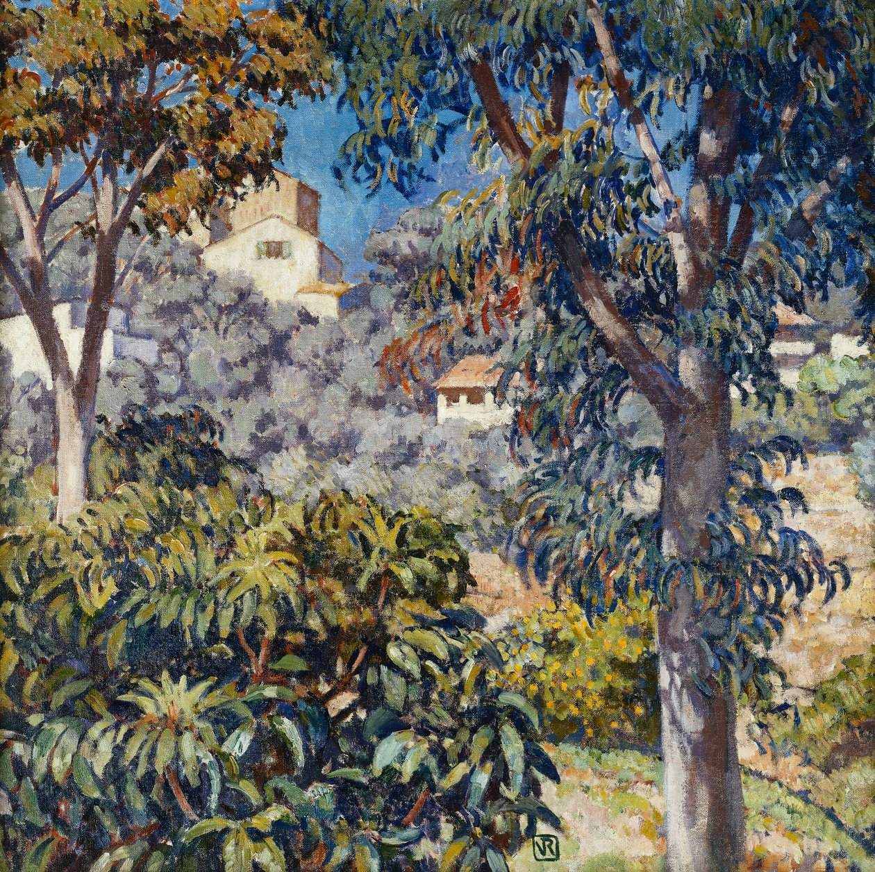 Etelän maisema, n. 1920-1922 tekijältä Théo van Rysselberghe