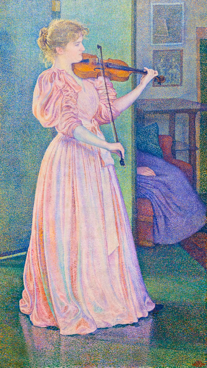 Retrato da violinista Irma Sethefinnish tekijältä Théo van Rysselberghe